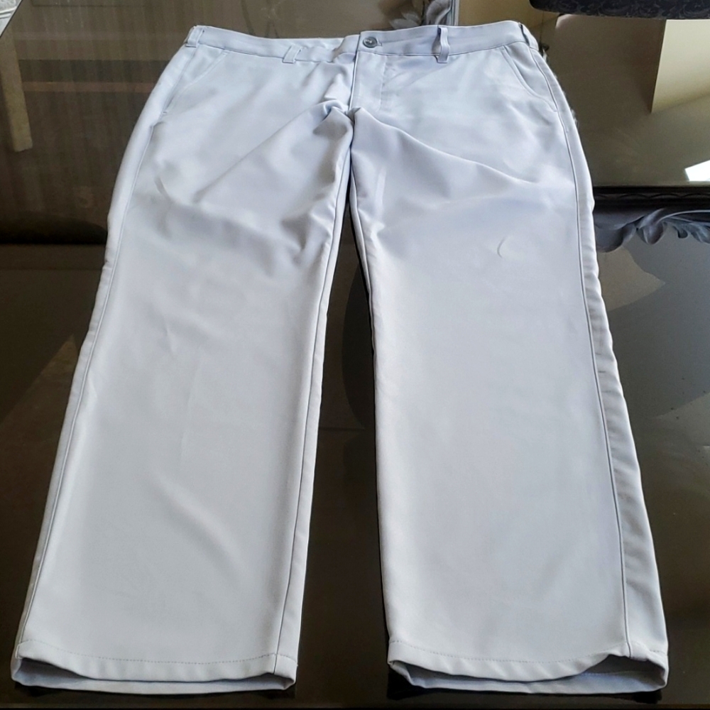 MIZZEN+MAIN Barin Chino trim 34Wx30L lt gray worn 1X new cond
